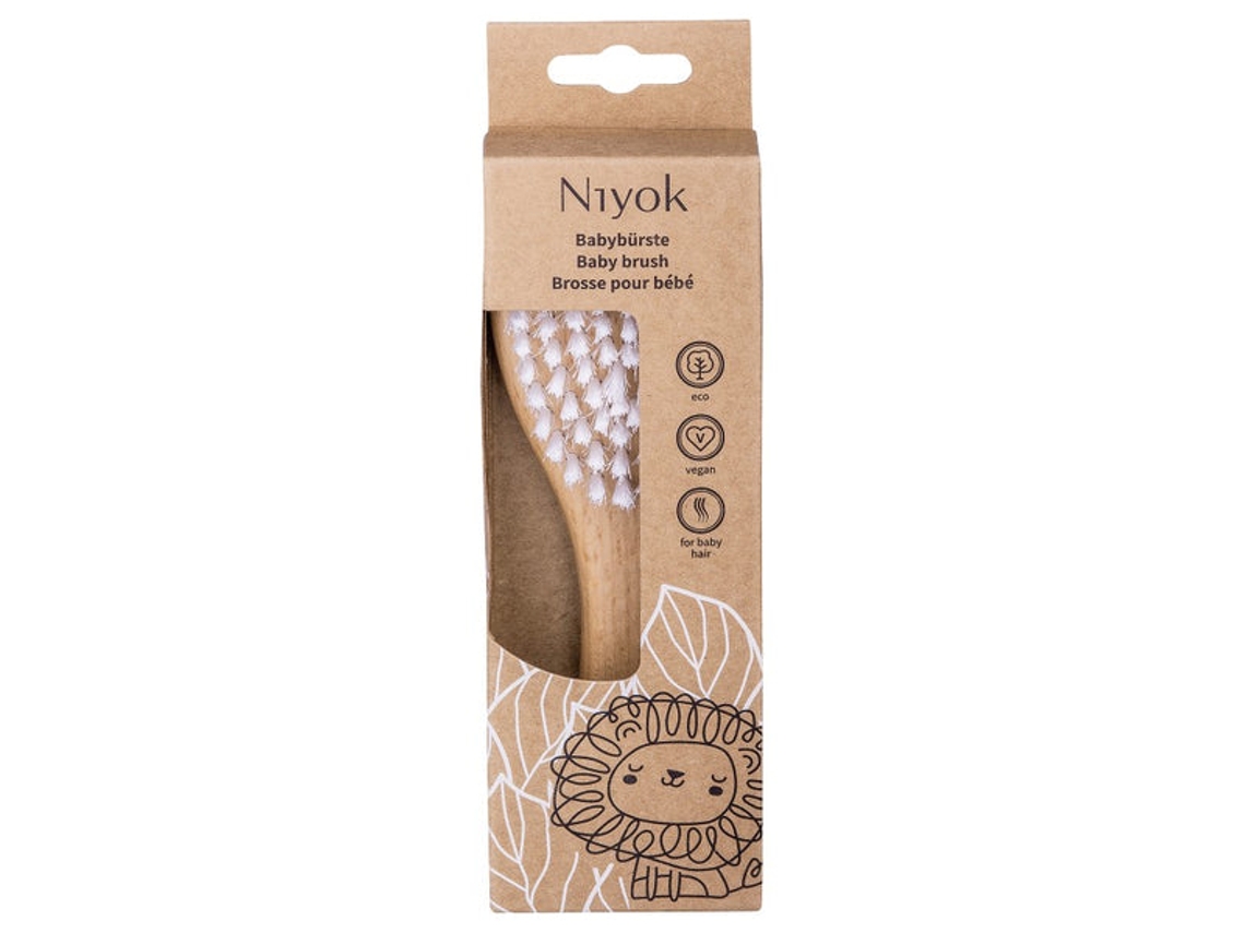 Escova De Madeira Para Bebé Niyok