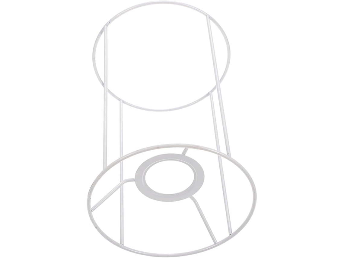 Luminária De Mesa Moderna Em Metal Branco Com Soquete E27