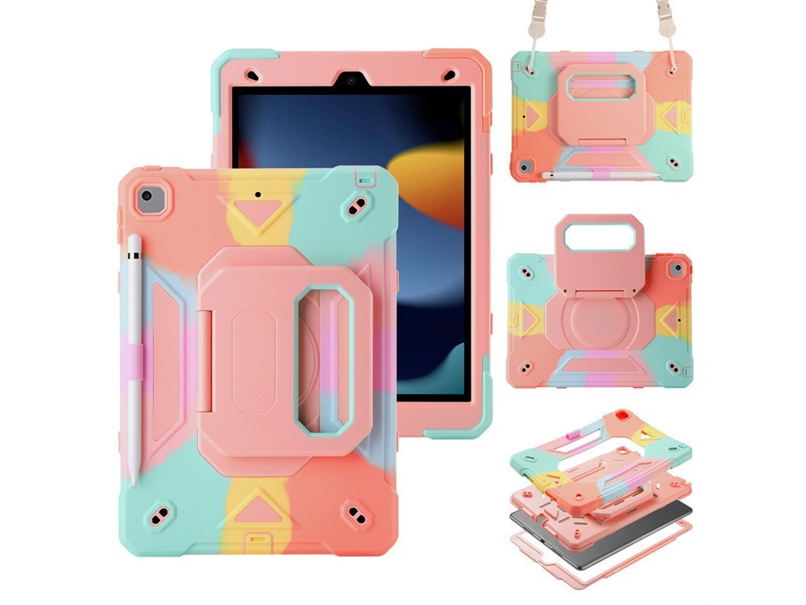 Capa Para Tablet Com Suporte Drosa Vibrante - Ipad De 8ª Geração De 10,2 Polegadas (2020) Com Compartimento Para Caneta.