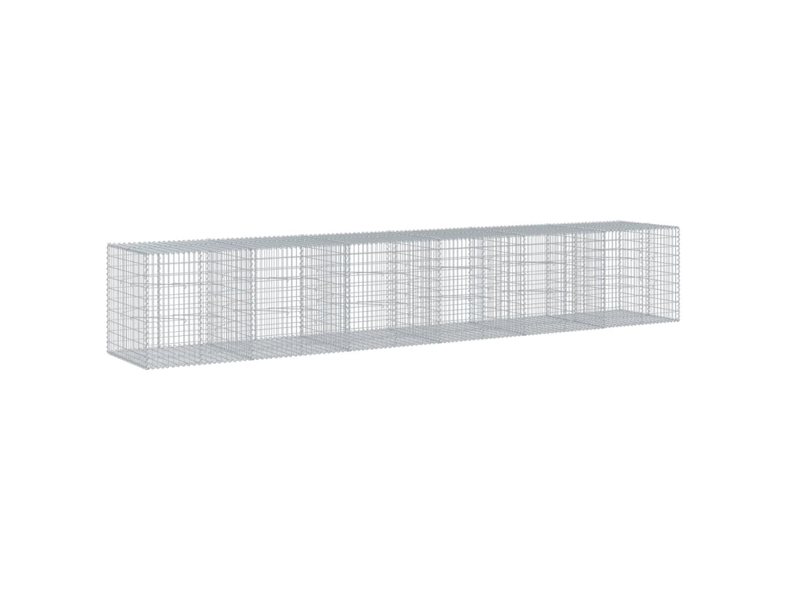 Gabion Basket, Gabion Baskets Vidaxl Prateado Ferro (600 X 100 X 100 Cm)