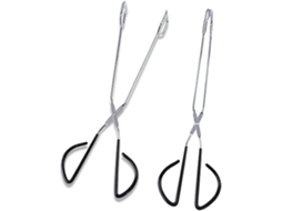 Pinça Multifuncional Para Churrasco Em Aço Inoxidável Com Ponta Arredondada, Resistente À Deformação, Ideal Para
