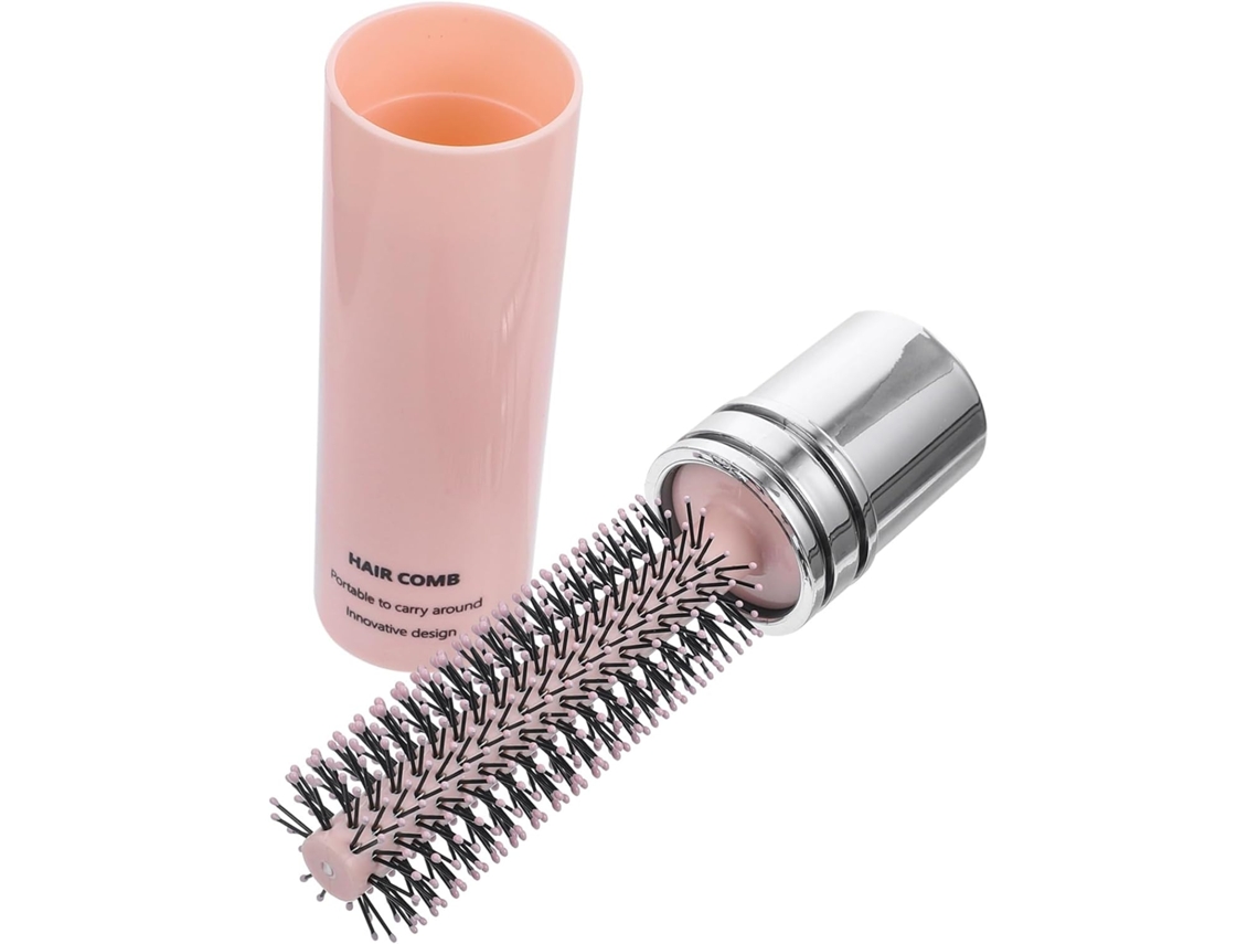 Escova De Cabelo Retrátil Redonda Zerodeko 6, 1 Polegadas Para Viagem Com Função De Massagem No Couro Cabeludo Uso