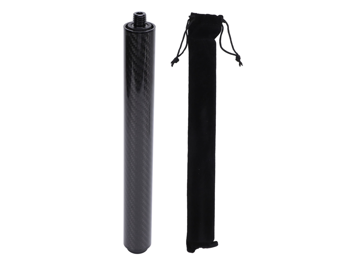 Laxiscreed Extensor De Taco De Bilhar Em Fibra De Carbono 10 Polegadas Para Maior Alcance