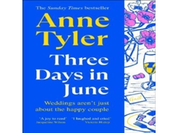 Livro Three Days in June de Anne Tyler (Inglês)