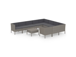 Garden Lounge Set, Garden Lounge Sets Vidaxl Cinzeto Rattan / Vime (n/a)