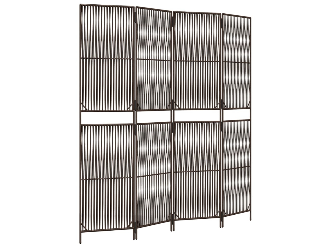 Room Divider, Room Dividers Vidaxl Marrom Rattan / Vime (196 X 200 Cm)