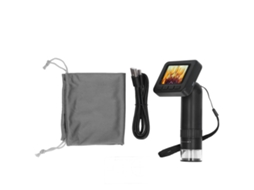 Microscópio Digital Portátil 1000x Com Tela Ips De 2 Polegadas E 8 Leds Ajustáveis
