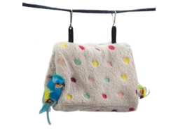 2026 casa Nido Hamaca Plush para Aves com Túnel e Gancho Duplo Tamanho M