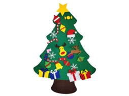 Árvore de Natal de Feltro para Crianças Decorações de Árvore de Natal para Pendurar na Parede Estilo 2
