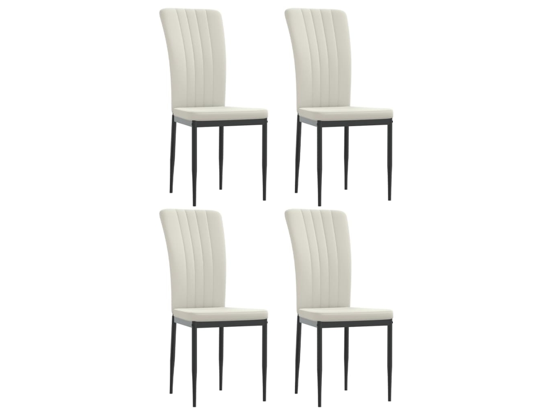 Dining Chair, Dining Chairs Vidaxl Creme Veludo (n/a)