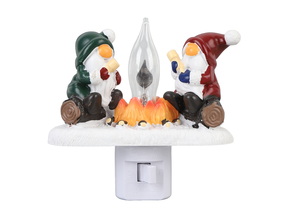 Luz de Noite Natal Plug in Fogo Piscante S/MARCA