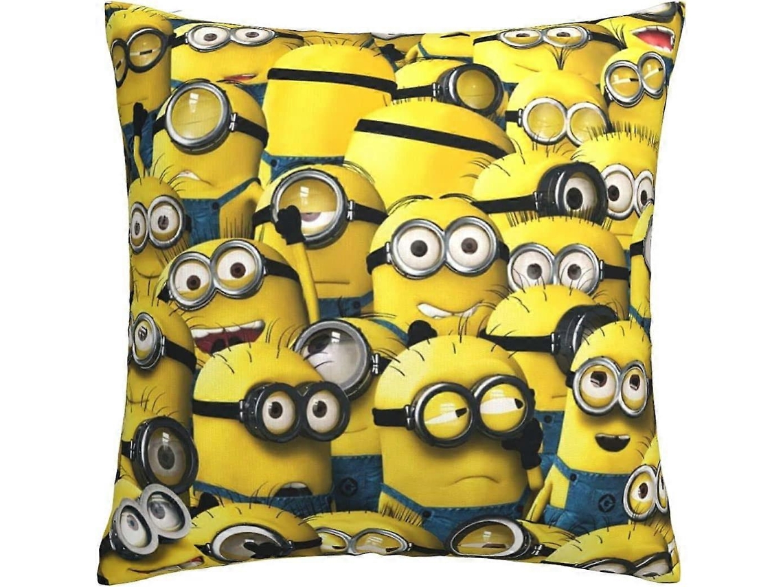 Capa De Almofada Dos Minions Macia E Confortável, Decorativa, Quadrada, Para Sofá, Carro, Para Decoração De Ambientes Externos, Casa Be-sys19766