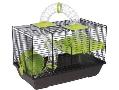 Gaiola para Hamsters VOLTREGA 938 (Preto e Verde - 50,5x28x32 cm - Plástico e Metal)