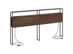 Conjunto 1 Armazenamento De Cabeceira Vidaxl Castanho Derivados De Madeira (98 Cm)