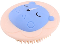 Escova De Banho Silicone Adorável Para Meninos E Meninas, Utensílio De Banho Portátil