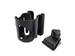 Mali suporte de Copo e Celular para Carrinho de Bebê Universal Ajustável 360 Graus com Clip