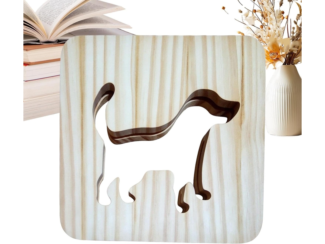 Iluminação genérica para quarto de bebê, luminária LED em formato de cachorrinho para decoração.