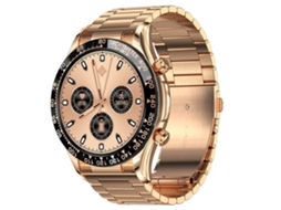 Smartwatch E18 Pro Rastreador de Fitness Nfc À Prova de Água Chamadas Bluetooth Ouro Rosa