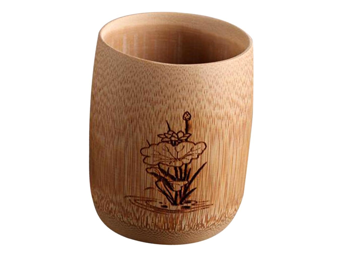 Copo De Bambu Marrom Gslowmoose