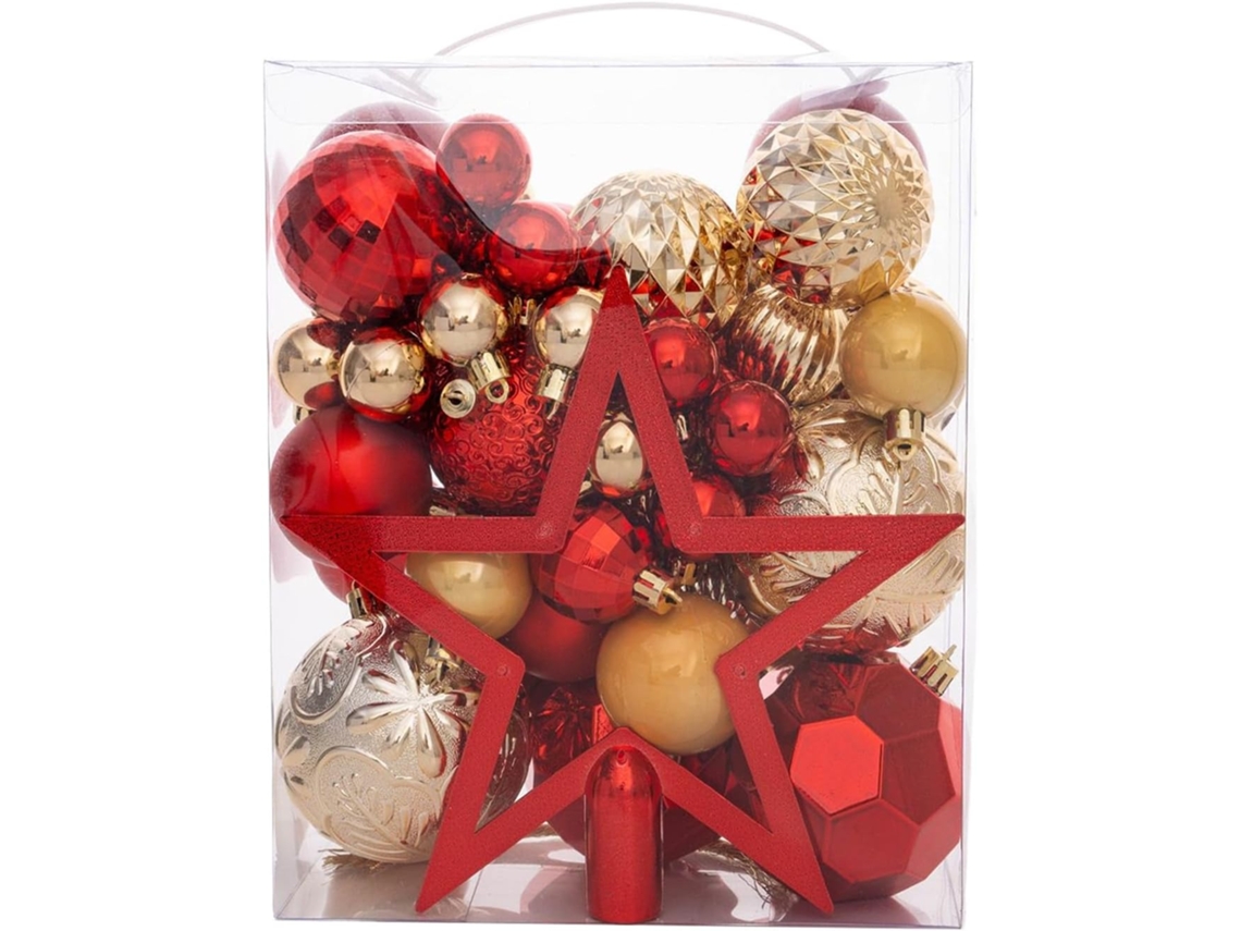Conjunto De 50 Enfeites Natalinos, Perfeitos Para Pendurar Em Festas E Encontros De Fim De Ano. Gokoco