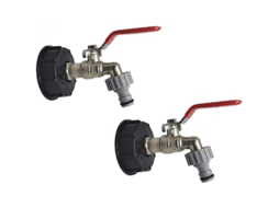 2026-grifo Para Depósito De 1000l, Adaptador De Grifo Para Coletor De Água Da Chuva Ibc, Válvula De Drenagem