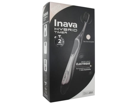Escova de dentes elétrica INAVA Hybrid Timer edição limitada Cor: Preto