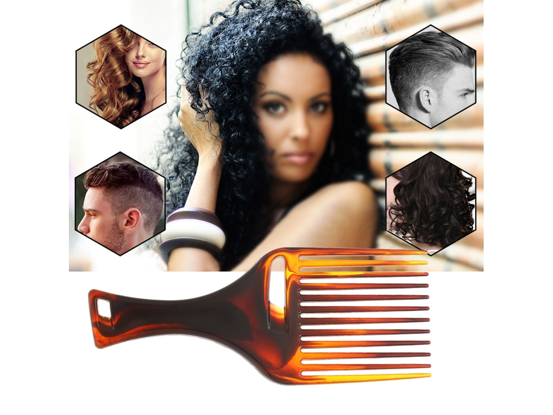 2026 peine de Cabelo Plástico, Peine Afro, Peine de Pente, Peine de Alfinete para Pentear e Penteado com Óleo