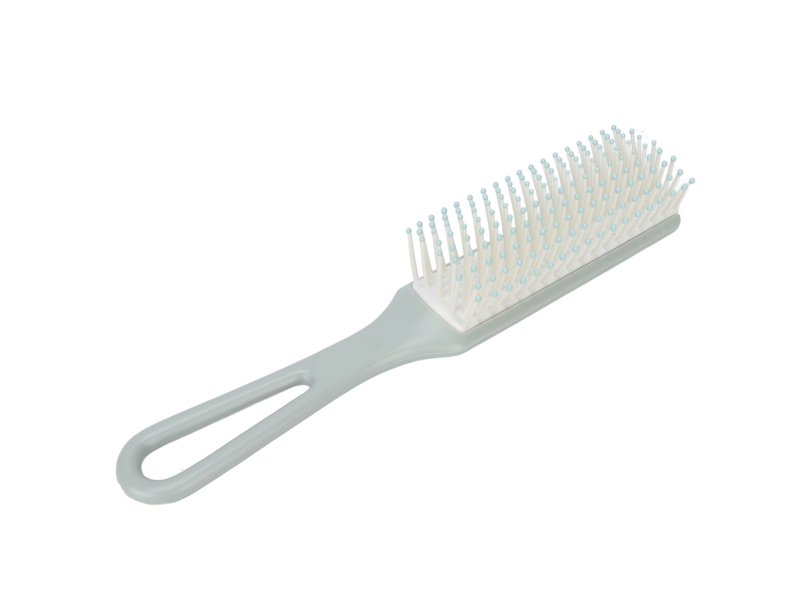 Escova De Cabelo Portátil Anti-emaranhamento Com Alça Antiderrapante Vented Para Massagem E Estilo De Cabelo Verde