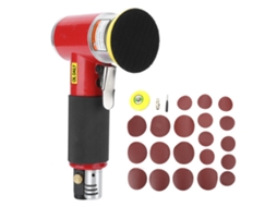 Lixadeira pneumática Primerox mini com discos e papéis de lixa para automóvel