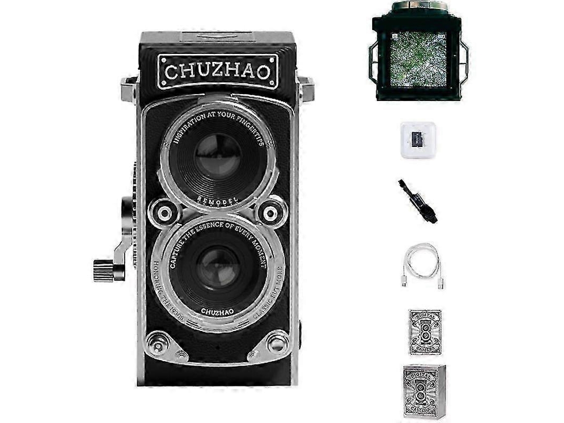Mini Câmara Digital Retro Com Autofoco E Lente Dupla