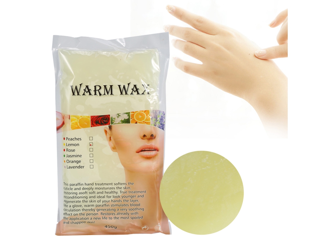 Cera Quente Para Cuidado Das Mãos E Pés, Brancante E Hidratante 450g/saco Vante (limão)