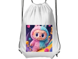 Mochila de Ginástica Infantil- Confortável e Prática Monster Preta Lapsi BRILVIBERA