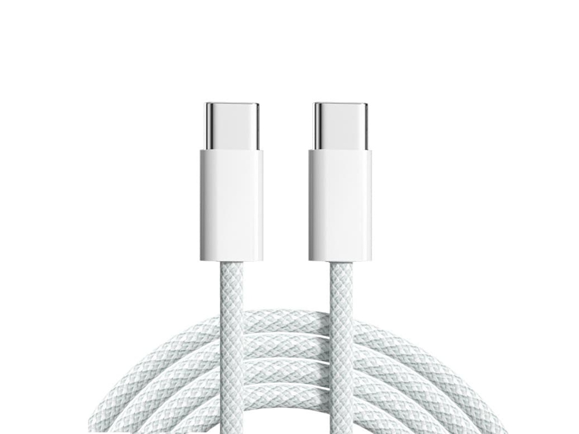 Cabo de Carregamento Usb c de 60 W Pacote com 2 Unidades AQUAFORGE (2 Metros!!)