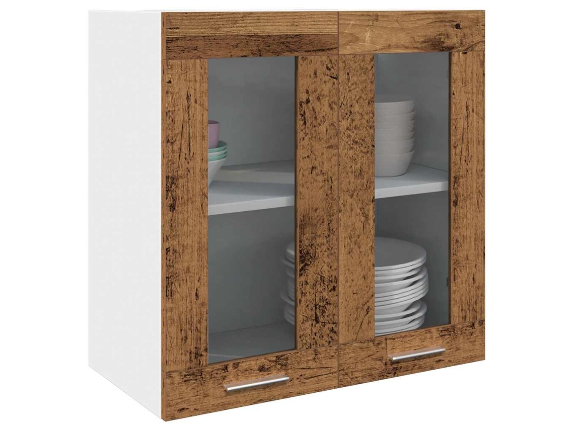 Vidaxl Armário De Parede Para Cozinha Com Porta De Vidro “lyon”