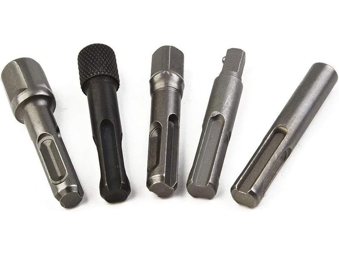 Conjunto De 5 Adaptadores Bits Sds Plus Para Hex Furadeiras E