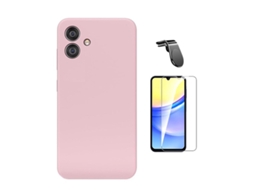 Capa Clearglass para Samsung Galaxy A06 PHONECARE Rosa