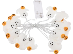 Fantasmas De Led Iluminados Para O Halloween, Decoração Suspensa A Bateria Para Festas, Atmosfera Assustadora.