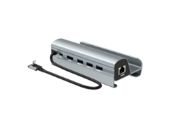 Estação De Ancoragem Bestvite Para Steam Deck Hdmi Pd 100w Usb 3.0 Rj45 1000m Flash Disk Mouse Teclado Jogo Handle Charger Cinza
