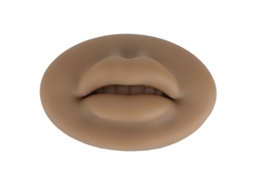 Lábios Falsos De Silicone 3d Com Toque De Pele Real Para Treinamento De Microblading Marrom