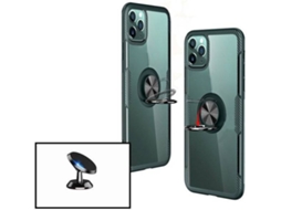Kit Capa e Suporte iPhone XS Max Clear Armor Transparente e Preto