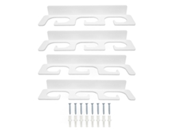 4pcs Suporte Para Vara De Pescar Robusto Economia De Espaço Elegante Segurando 6 Varas Montado Na Parede Suporte Para Vara De Pescar Para Ambientes In