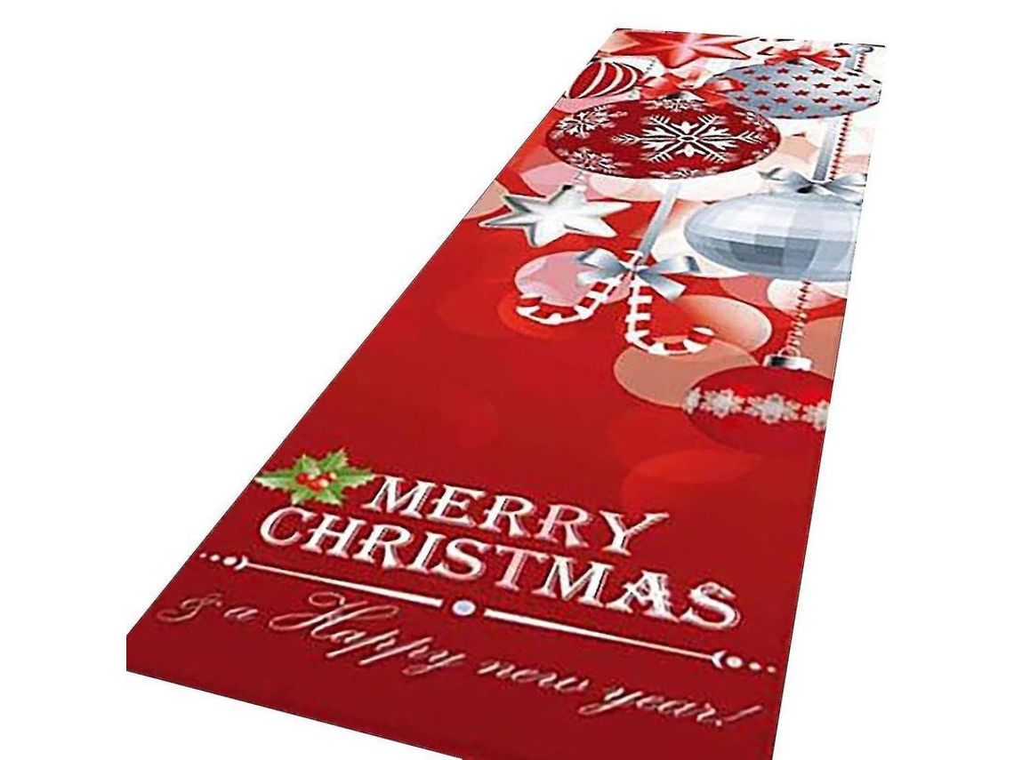 Felpudo De Bienvenida Navideño Alfombra Interior Decoración Navidad Para Hogar
