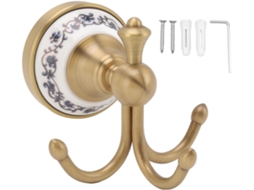 Cabide De Parede Elegante E Decorativo Para Casacos Roupões, Com