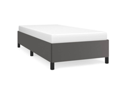 Bed Frame, Bed Frames Vidaxl Cinzeto Couro Artificial (90 X 190 Cm)