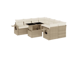 Garden Sofa Set, Garden Sofa Sets Vidaxl Bege Rattan / Vime (n/a)