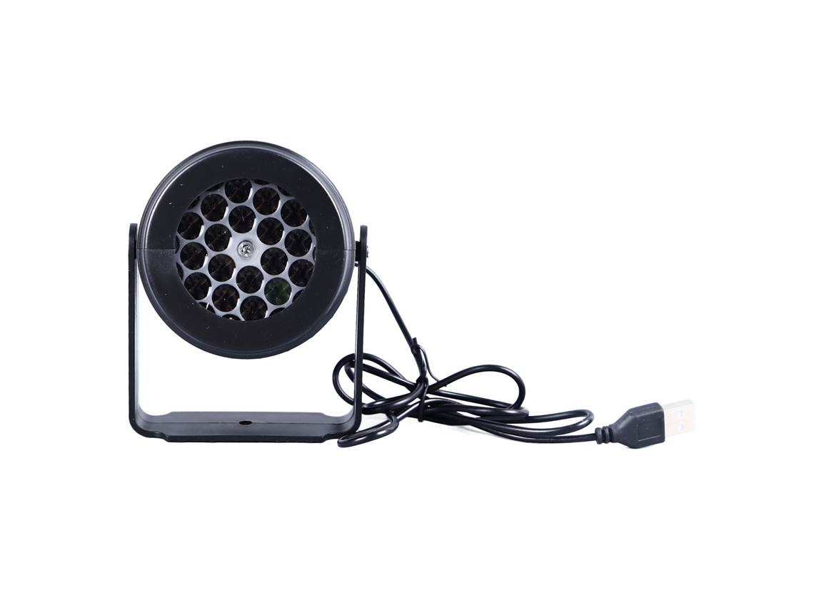 Luz projetora de Natal LED com rotação automática, USB, floco de neve | S/MARCA