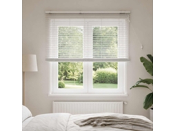 Vidaxl Cortina Veneziana Branco 125 X 160 Cm 35 Mm