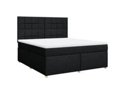 Box Spring Bed, Box Spring Beds Vidaxl Preto Tecido (180 X 200 Cm)