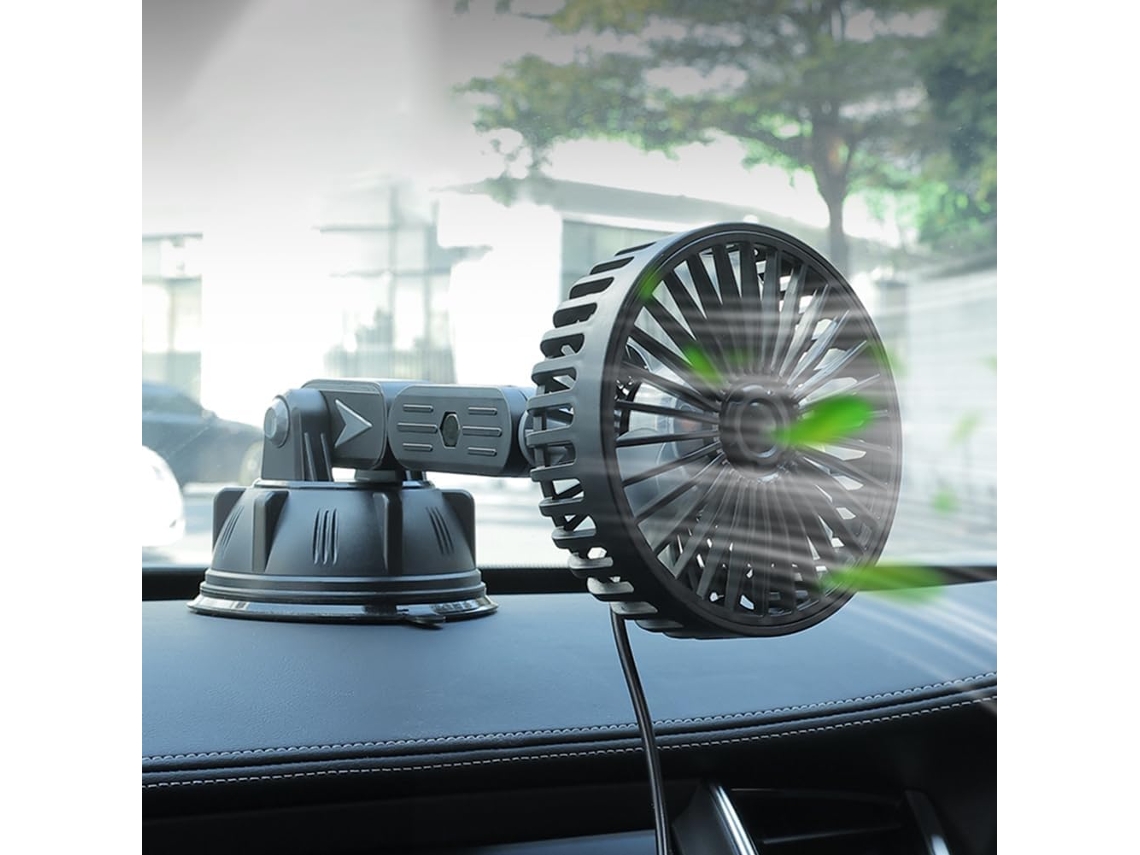 Ventilador Usb Starnearby Para Carro Com Ventosa, Rotação De 360 Graus, Ventilador De Resfriamento Para Carro, 10w, 3 Velocidades