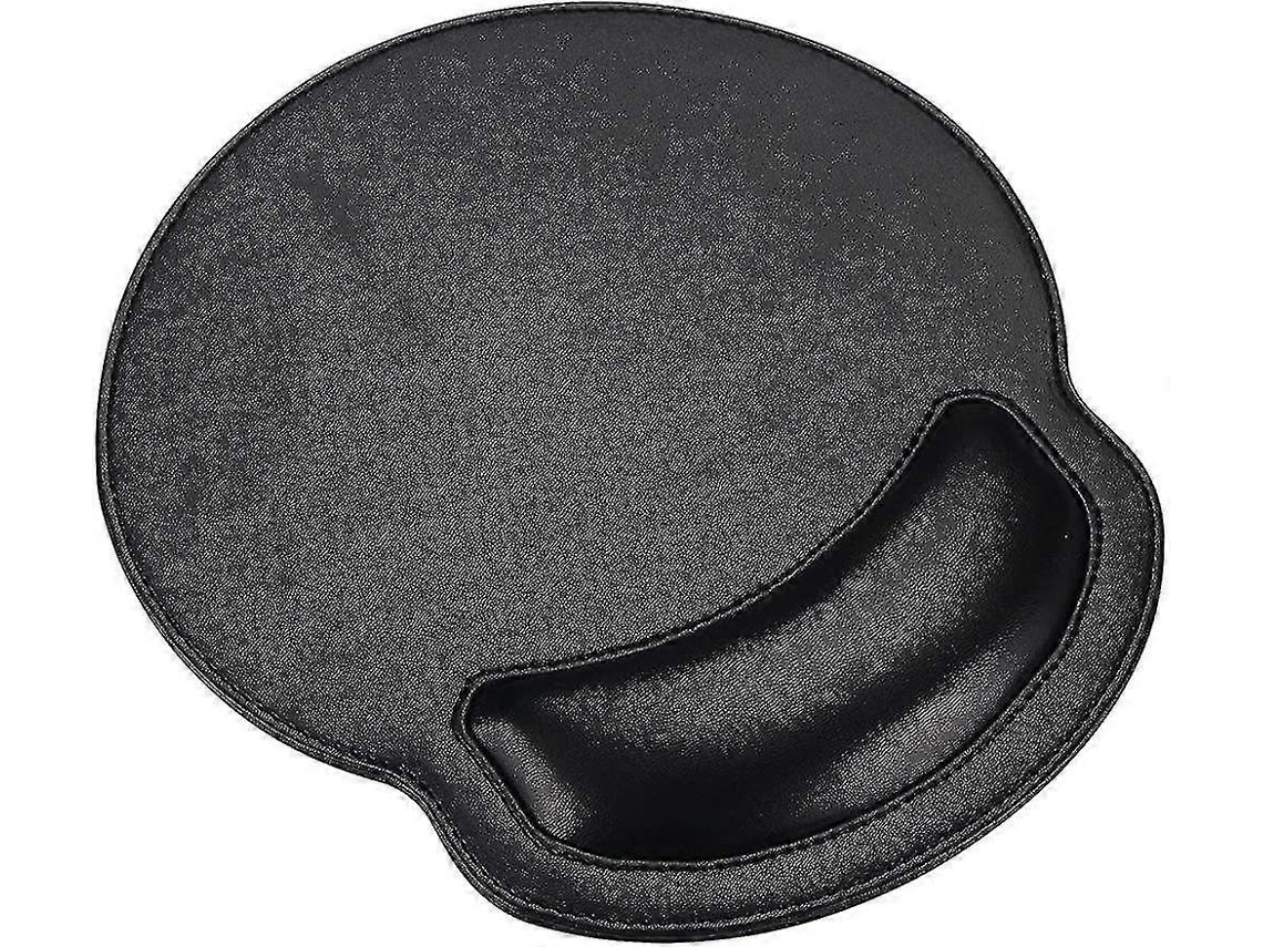 Mousepad Com Apoio Para Pulso Em Couro Sintético Pu, Ergonômico E Antiderrapante Para Laptop. Olysi Shop